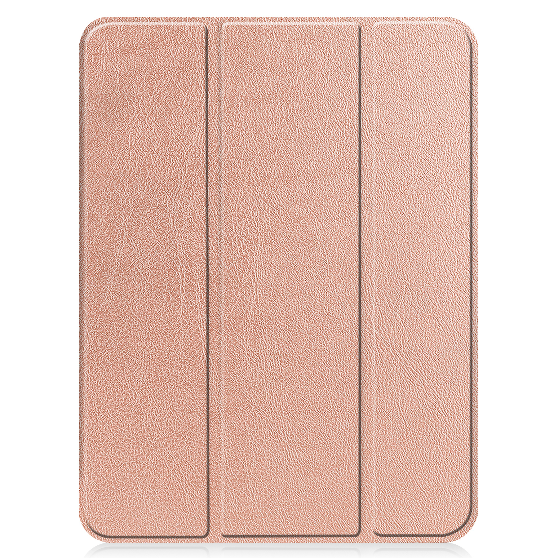 Nomfy Hoes Geschikt voor iPad 2022 Hoes Tri-fold Tablet Hoesje Case Met Uitsparing Geschikt voor Apple Pencil - Hoesje Geschikt voor iPad 10 Hoesje Hardcover Bookcase - Rosé goud