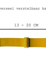BASEY. Nylon Bandje Geschikt voor Apple Watch 1-8 / SE (42/44/45) Bandje Stof - Horloge Band Verstelbare Gesp Polsband Geschikt voor Apple Watch 1-8 / SE (42/44/45) - Geel