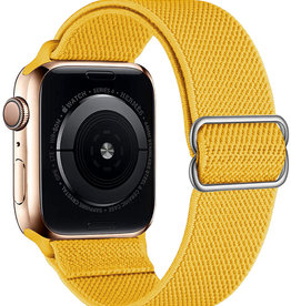 NoXx NoXx Apple Watch Bandje Stof Verstelbaar (42/44/45 mm) - Geel