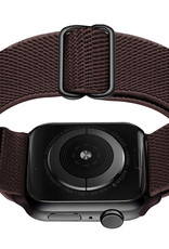 Nomfy Bandje Geschikt Voor Apple Watch Bandje 42/44/45 mm Nylon Horloge Band Verstelbare Gesp - Geschikt Voor Apple Watch 1-8 / SE - 42/44/45 mm Nylon - Bruin