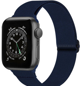 Nomfy Nomfy Apple Watch Bandje Stof Verstelbaar (42/44/45 mm) - Donkerblauw