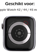 Nomfy Bandje Geschikt Voor Apple Watch Bandje 42/44/45 mm Nylon Horloge Band Verstelbare Gesp - Geschikt Voor Apple Watch 1-8 / SE - 42/44/45 mm Nylon - Grijs