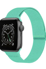 Nomfy Bandje Geschikt Voor Apple Watch Bandje 42/44/45 mm Nylon Horloge Band Verstelbare Gesp - Geschikt Voor Apple Watch 1-8 / SE - 42/44/45 mm Nylon - Mint