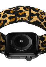 Nomfy Bandje Geschikt Voor Apple Watch Bandje 42/44/45 mm Nylon Horloge Band Verstelbare Gesp - Geschikt Voor Apple Watch 1-8 / SE - 42/44/45 mm Nylon - Panter Bruin