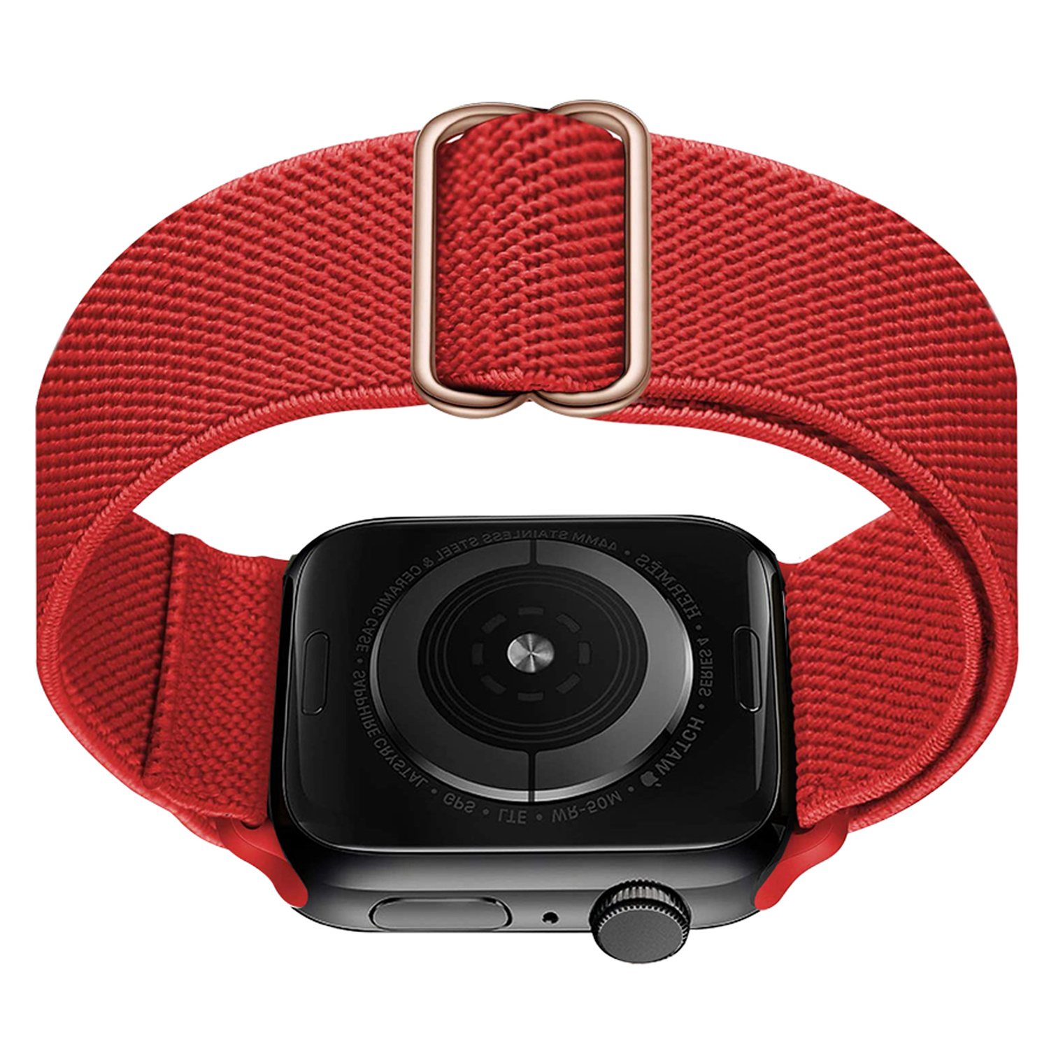 Nomfy Bandje Geschikt Voor Apple Watch Bandje 42/44/45 mm Nylon Horloge Band Verstelbare Gesp - Geschikt Voor Apple Watch 1-8 / SE - 42/44/45 mm Nylon - Rood
