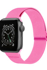 Nomfy Bandje Geschikt Voor Apple Watch Bandje 42/44/45 mm Nylon Horloge Band Verstelbare Gesp - Geschikt Voor Apple Watch 1-8 / SE - 42/44/45 mm Nylon - Roze