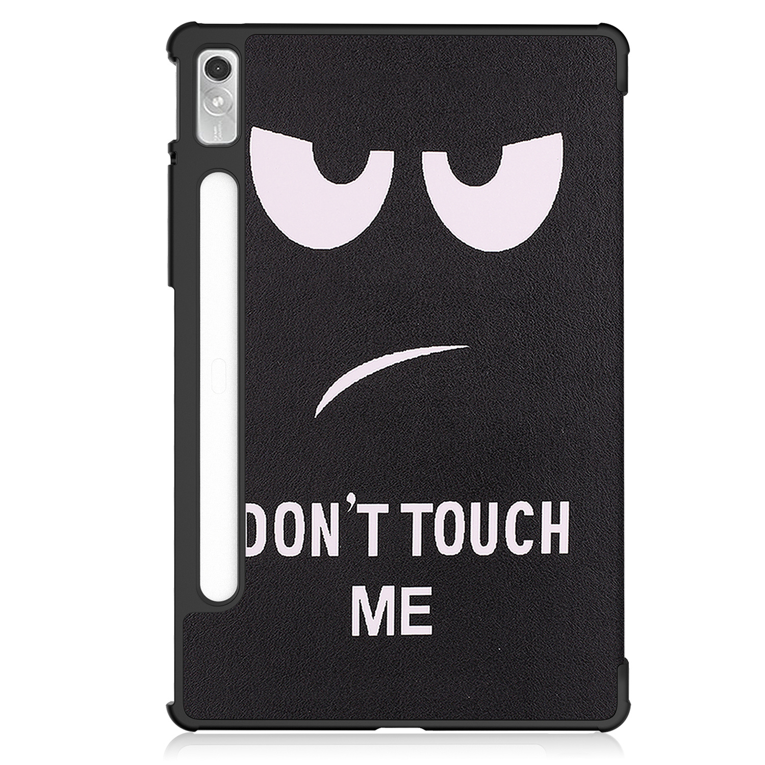 Nomfy Hoes Geschikt voor Lenovo Tab P11 Pro Hoes Tri-fold Tablet Hoesje Case Met Uitsparing Geschikt voor Lenovo Pen - Hoesje Geschikt voor Lenovo Tab P11 Pro Hoesje Hardcover Bookcase - Don't Touch Me