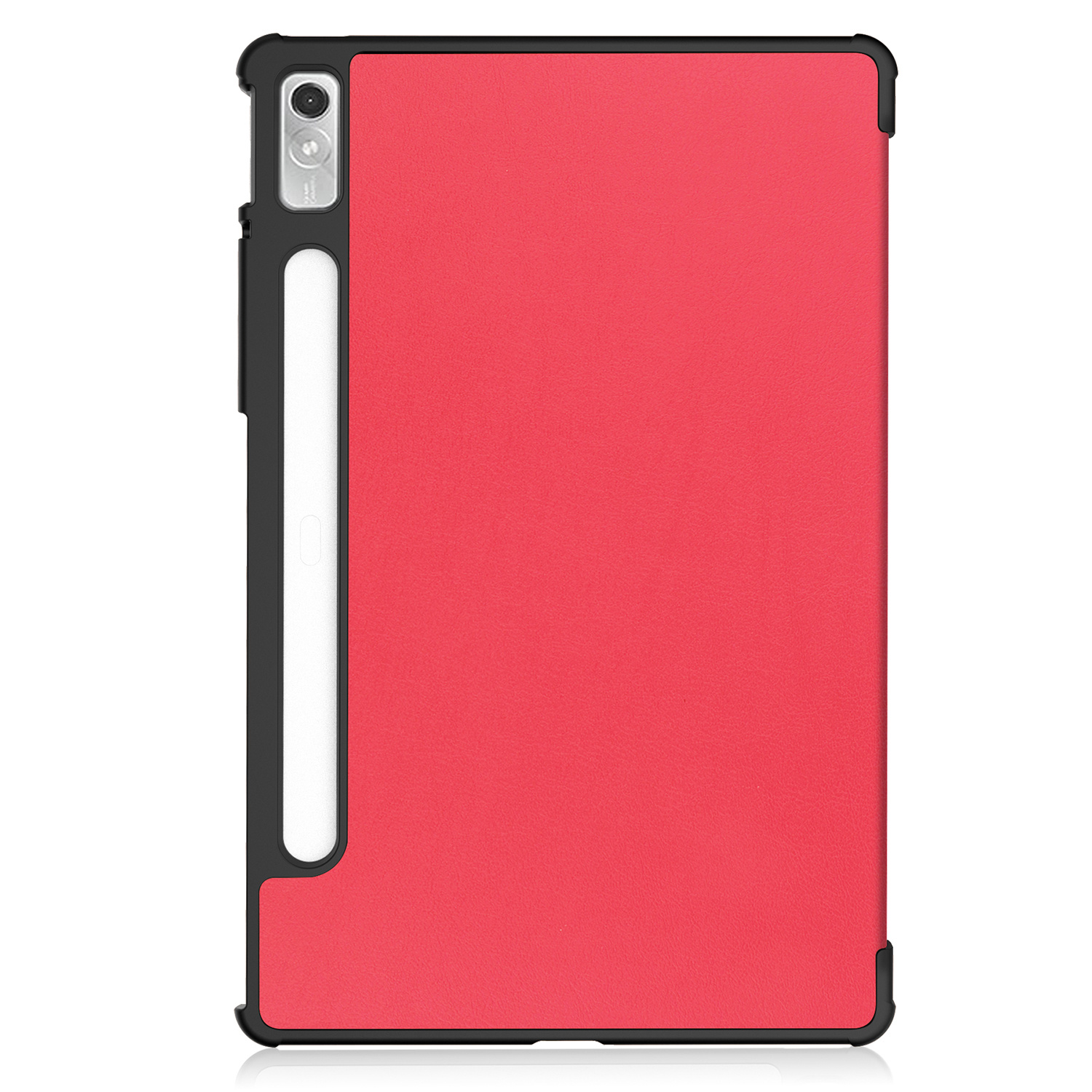 Nomfy Hoes Geschikt voor Lenovo Tab P11 Pro Hoes Tri-fold Tablet Hoesje Case Met Uitsparing Geschikt voor Lenovo Pen - Hoesje Geschikt voor Lenovo Tab P11 Pro Hoesje Hardcover Bookcase - Rood