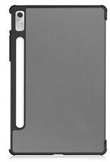 Nomfy Hoes Geschikt voor Lenovo Tab P11 Pro Hoes Tri-fold Tablet Hoesje Case Met Uitsparing Geschikt voor Lenovo Pen - Hoesje Geschikt voor Lenovo Tab P11 Pro Hoesje Hardcover Bookcase - Grijs