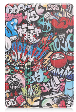 Nomfy Hoes Geschikt voor Lenovo Tab P11 Pro Hoes Tri-fold Tablet Hoesje Case Met Uitsparing Geschikt voor Lenovo Pen - Hoesje Geschikt voor Lenovo Tab P11 Pro Hoesje Hardcover Bookcase - Graffity