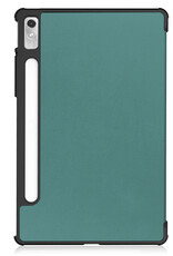 Nomfy Hoes Geschikt voor Lenovo Tab P11 Pro Hoes Tri-fold Tablet Hoesje Case Met Uitsparing Geschikt voor Lenovo Pen - Hoesje Geschikt voor Lenovo Tab P11 Pro Hoesje Hardcover Bookcase - Donkergroen