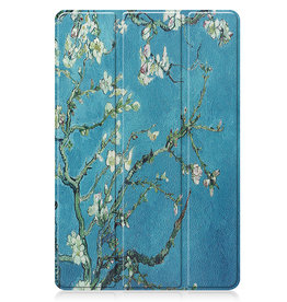 Nomfy Nomfy Lenovo Tab P11 Pro (2e Gen) Hoesje Met Uitsparing Apple Pencil - Bloesem