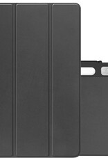 NoXx Hoesje Geschikt voor Lenovo Tab P11 Pro Hoesje Case Hard Cover Hoes Book Case Met Uitsparing Geschikt voor Lenovo Pen - Zwart