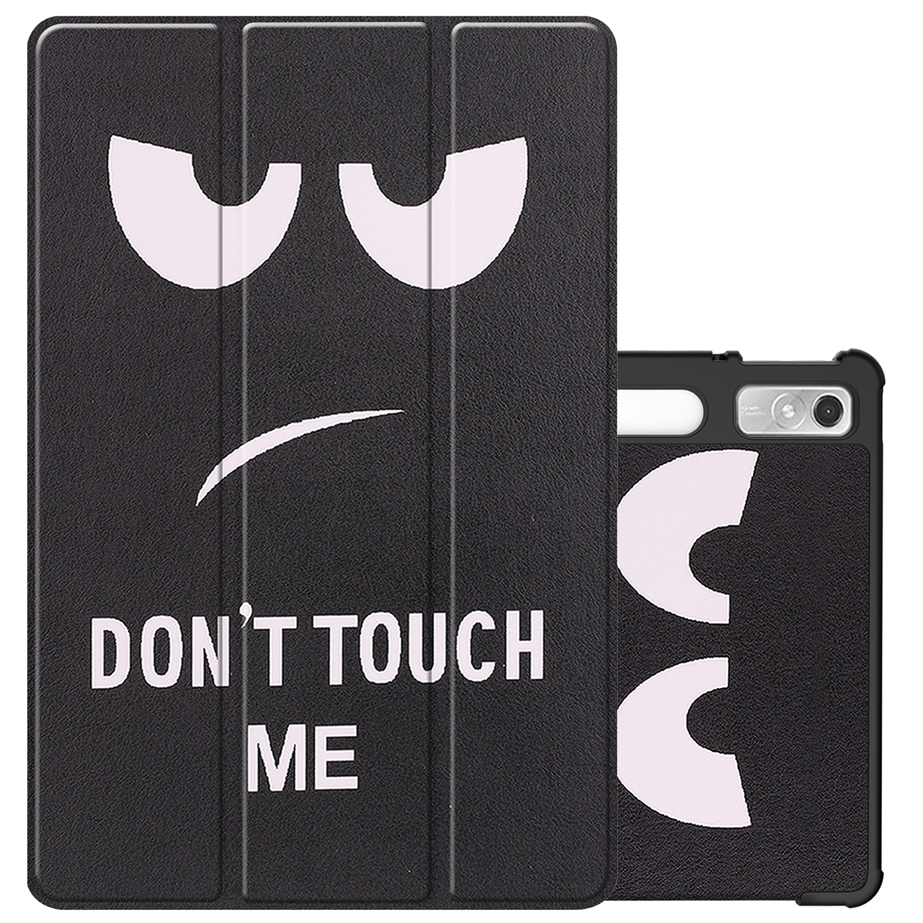 NoXx Hoesje Geschikt voor Lenovo Tab P11 Pro Hoesje Case Hard Cover Hoes Book Case Met Uitsparing Geschikt voor Lenovo Pen - Don't Touch Me
