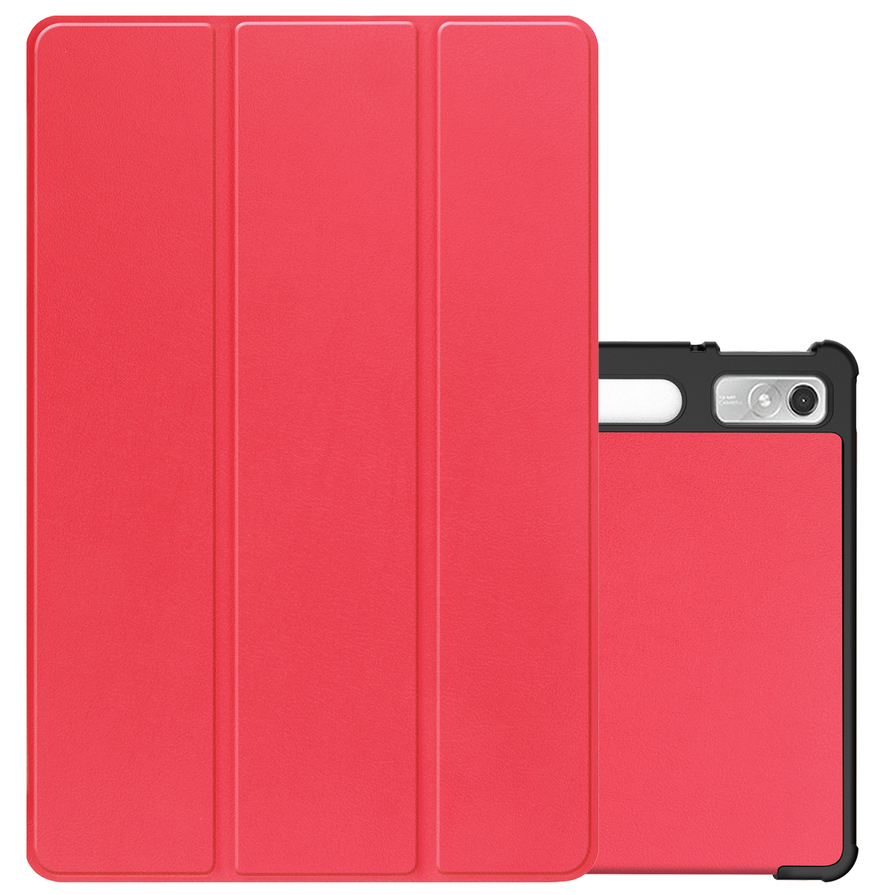 NoXx Hoesje Geschikt voor Lenovo Tab P11 Pro Hoesje Case Hard Cover Hoes Book Case Met Uitsparing Geschikt voor Lenovo Pen - Rood