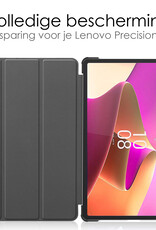 NoXx Hoesje Geschikt voor Lenovo Tab P11 Pro Hoesje Case Hard Cover Hoes Book Case Met Uitsparing Geschikt voor Lenovo Pen - Lichtblauw