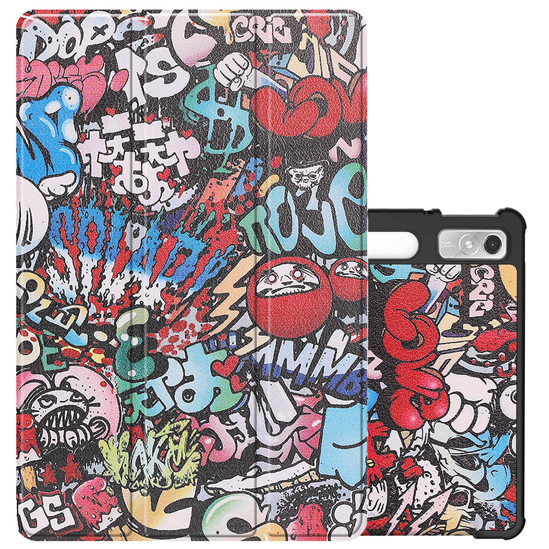 NoXx Hoesje Geschikt voor Lenovo Tab P11 Pro Hoesje Case Hard Cover Hoes Book Case Met Uitsparing Geschikt voor Lenovo Pen - Graffity