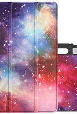 NoXx Hoesje Geschikt voor Lenovo Tab P11 Pro Hoesje Case Hard Cover Hoes Book Case Met Uitsparing Geschikt voor Lenovo Pen - Galaxy