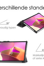 NoXx Hoesje Geschikt voor Lenovo Tab P11 Pro Hoesje Case Hard Cover Hoes Book Case Met Uitsparing Geschikt voor Lenovo Pen - Eiffeltoren