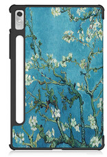 NoXx Hoesje Geschikt voor Lenovo Tab P11 Pro Hoesje Case Hard Cover Hoes Book Case Met Uitsparing Geschikt voor Lenovo Pen - Bloesem