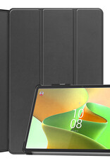 BASEY. Hoesje Geschikt voor Lenovo Tab P11 Pro Hoes Case Tablet Hoesje Tri-fold Met Uitsparing Geschikt voor Lenovo Pen - Hoes Geschikt voor Lenovo Tab P11 Pro Hoesje Hard Cover Bookcase Hoes - Zwart