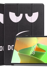 BASEY. Hoesje Geschikt voor Lenovo Tab P11 Pro Hoes Case Tablet Hoesje Tri-fold Met Uitsparing Geschikt voor Lenovo Pen - Hoes Geschikt voor Lenovo Tab P11 Pro Hoesje Hard Cover Bookcase Hoes - Don't Touch Me