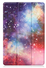 BASEY. Hoesje Geschikt voor Lenovo Tab P11 Pro Hoes Case Tablet Hoesje Tri-fold Met Uitsparing Geschikt voor Lenovo Pen - Hoes Geschikt voor Lenovo Tab P11 Pro Hoesje Hard Cover Bookcase Hoes - Galaxy