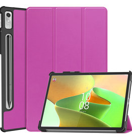 BASEY. BASEY. Lenovo Tab P11 Pro (2e Gen) Hoesje Met Uitsparing Apple Pencil - Paars