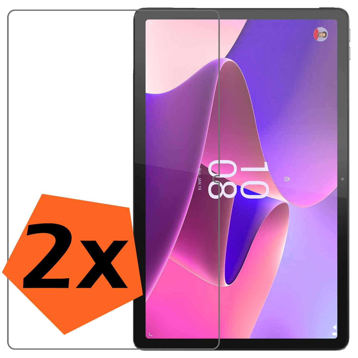 Nomfy Screenprotector Geschikt voor Lenovo Tab P11 Pro (2nd gen) Screenprotector Bescherm Glas - Screen Protector Geschikt voor Lenovo Tab P11 Pro (2e gen) Screenprotector Tempered Glass - 2 PACK