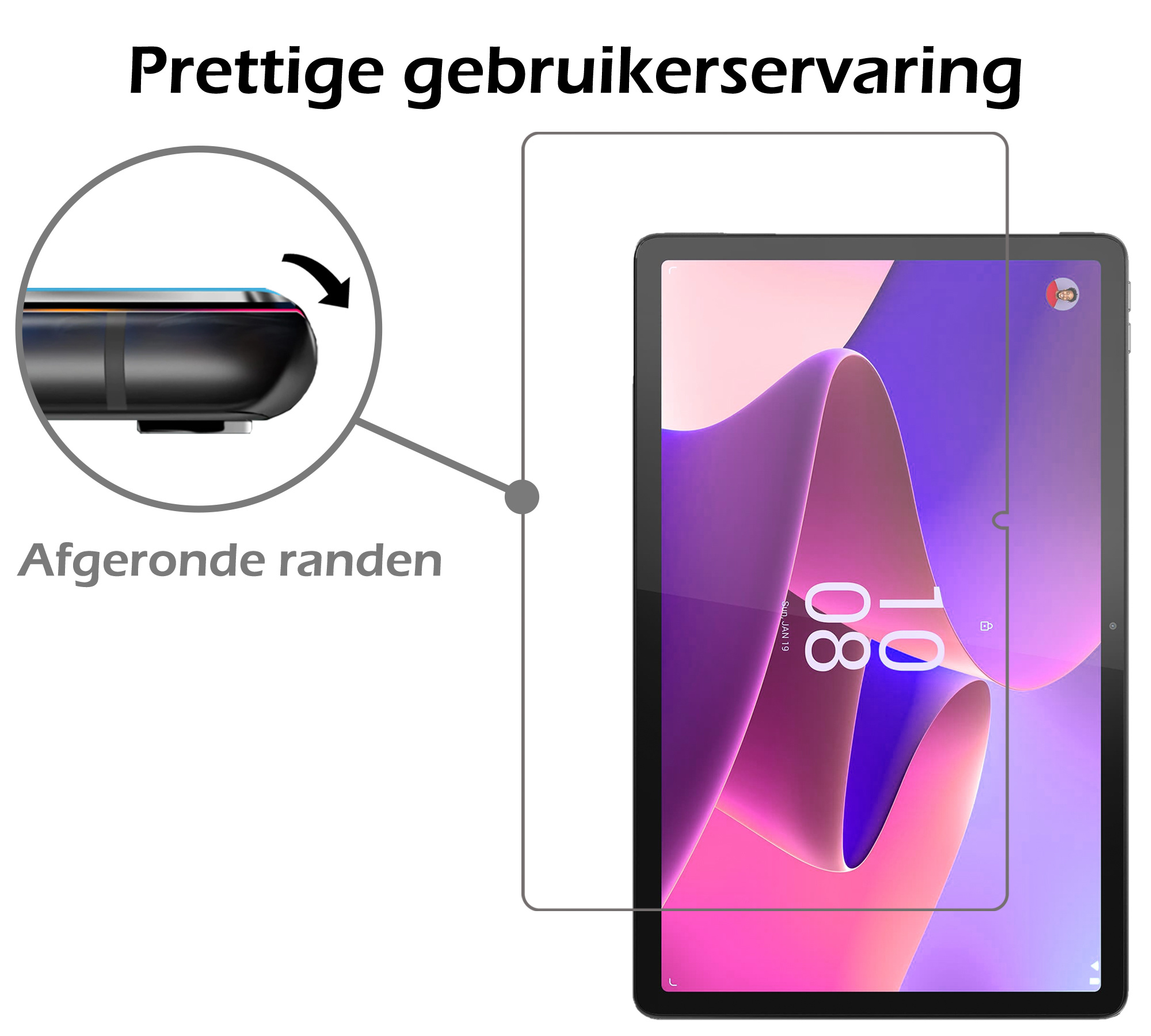 Nomfy Screenprotector Geschikt voor Lenovo Tab P11 Pro (2nd gen) Screenprotector Bescherm Glas - Screen Protector Geschikt voor Lenovo Tab P11 Pro (2e gen) Screenprotector Tempered Glass - 2 PACK