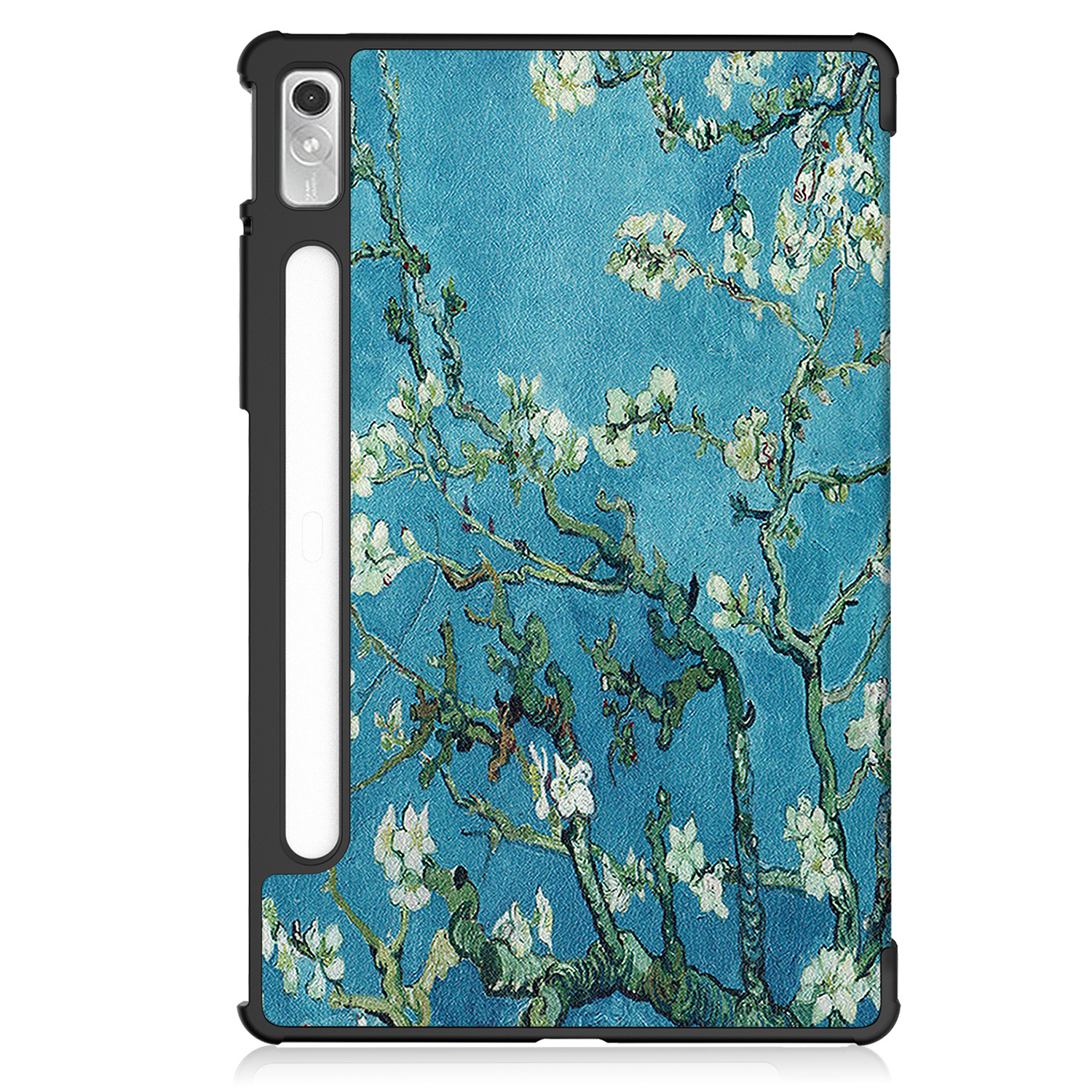 BASEY. Hoesje Geschikt voor Lenovo Tab P11 Pro Hoes Case Tablet Hoesje Tri-fold Met Uitsparing Geschikt voor Lenovo Pen Met Screenprotector - Hoes Geschikt voor Lenovo Tab P11 Pro Hoesje Hard Cover Bookcase Hoes - Bloesem