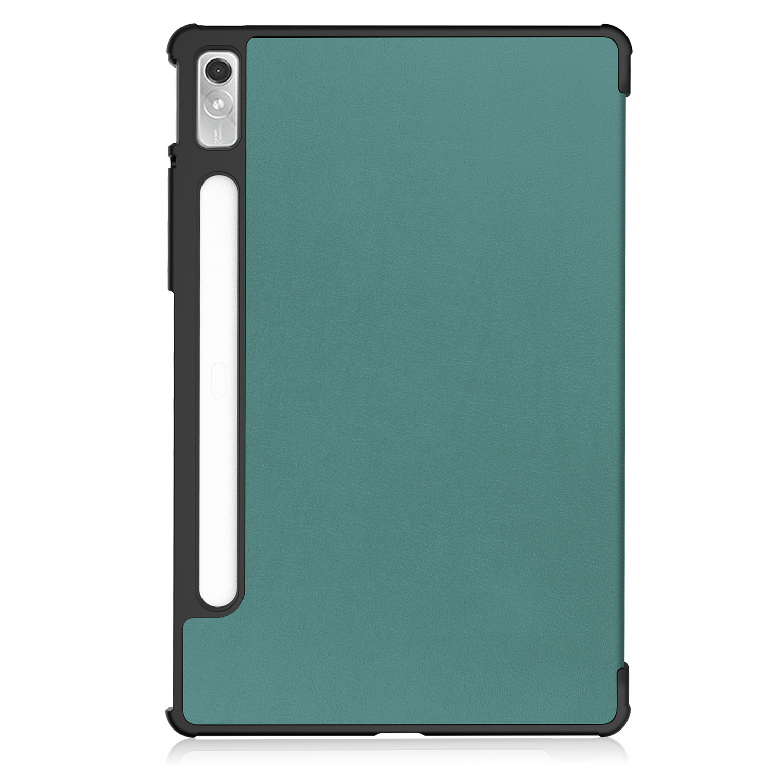BASEY. Hoesje Geschikt voor Lenovo Tab P11 Pro Hoes Case Tablet Hoesje Tri-fold Met Uitsparing Geschikt voor Lenovo Pen Met Screenprotector - Hoes Geschikt voor Lenovo Tab P11 Pro Hoesje Hard Cover Bookcase Hoes - Donkergroen