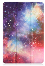 BASEY. Hoesje Geschikt voor Lenovo Tab P11 Pro Hoes Case Tablet Hoesje Tri-fold Met Uitsparing Geschikt voor Lenovo Pen Met Screenprotector - Hoes Geschikt voor Lenovo Tab P11 Pro Hoesje Hard Cover Bookcase Hoes - Galaxy