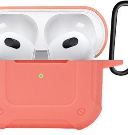 BASEY. BASEY. Siliconen Hoesje Voor Apple AirPods 3 - Zalm