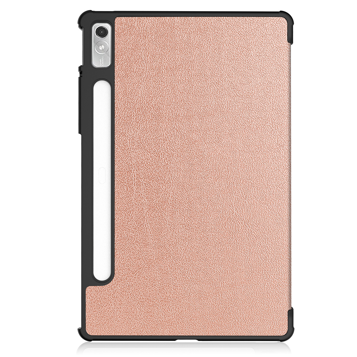 BASEY. Hoesje Geschikt voor Lenovo Tab P11 Pro Hoes Case Tablet Hoesje Tri-fold Met Uitsparing Geschikt voor Lenovo Pen Met Screenprotector - Hoes Geschikt voor Lenovo Tab P11 Pro Hoesje Hard Cover Bookcase Hoes - Rosé goud