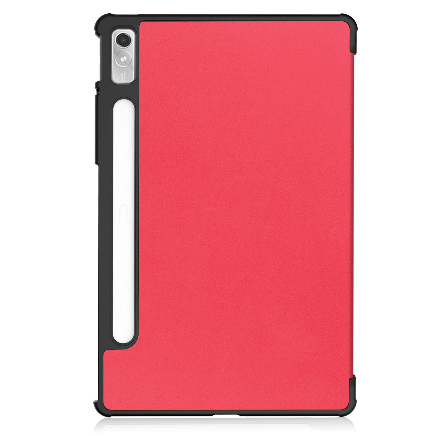 BASEY. Hoesje Geschikt voor Lenovo Tab P11 Pro Hoes Case Tablet Hoesje Tri-fold Met Uitsparing Geschikt voor Lenovo Pen Met Screenprotector - Hoes Geschikt voor Lenovo Tab P11 Pro Hoesje Hard Cover Bookcase Hoes - Rood