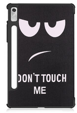 BASEY. Hoesje Geschikt voor Lenovo Tab P11 Pro Hoes Case Tablet Hoesje Tri-fold Met Uitsparing Geschikt voor Lenovo Pen Met Screenprotector - Hoes Geschikt voor Lenovo Tab P11 Pro Hoesje Hard Cover Bookcase Hoes - Don't Touch Me