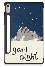 NoXx Hoesje Geschikt voor Lenovo Tab P11 Pro Hoesje Case Hard Cover Hoes Book Case Met Uitsparing Geschikt voor Lenovo Pen Met Screenprotector - Kat