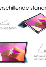 NoXx Hoesje Geschikt voor Lenovo Tab P11 Pro Hoesje Case Hard Cover Hoes Book Case Met Uitsparing Geschikt voor Lenovo Pen Met Screenprotector - Lichtblauw