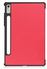 NoXx Hoesje Geschikt voor Lenovo Tab P11 Pro Hoesje Case Hard Cover Hoes Book Case Met Uitsparing Geschikt voor Lenovo Pen Met Screenprotector - Rood