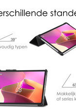 NoXx Lenovo Tab P11 Pro (Gen 2) Hoesje Case Hard Cover Met Lenovo Pen Uitsparing Hoes Bookcase Met Screenprotector - Don't Touch Me