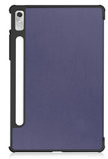Nomfy Hoes Geschikt voor Lenovo Tab P11 Pro Hoes Tri-fold Tablet Hoesje Case Met Uitsparing Geschikt voor Lenovo Pen Met Screenprotector - Hoesje Geschikt voor Lenovo Tab P11 Pro Hoesje Hardcover Bookcase - Donkerblauw