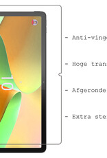 BASEY. Hoesje Geschikt voor Lenovo Tab P11 Pro Hoes Case Tablet Hoesje Tri-fold Met Uitsparing Geschikt voor Lenovo Pen Met Screenprotector - Hoes Geschikt voor Lenovo Tab P11 Pro Hoesje Hard Cover Bookcase Hoes - Rood