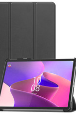 Nomfy Hoes Geschikt voor Lenovo Tab P11 Pro Hoes Tri-fold Tablet Hoesje Case Met Uitsparing Geschikt voor Lenovo Pen Met Screenprotector - Hoesje Geschikt voor Lenovo Tab P11 Pro Hoesje Hardcover Bookcase - Zwart