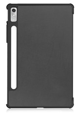 Nomfy Hoes Geschikt voor Lenovo Tab P11 Pro Hoes Tri-fold Tablet Hoesje Case Met Uitsparing Geschikt voor Lenovo Pen Met Screenprotector - Hoesje Geschikt voor Lenovo Tab P11 Pro Hoesje Hardcover Bookcase - Zwart