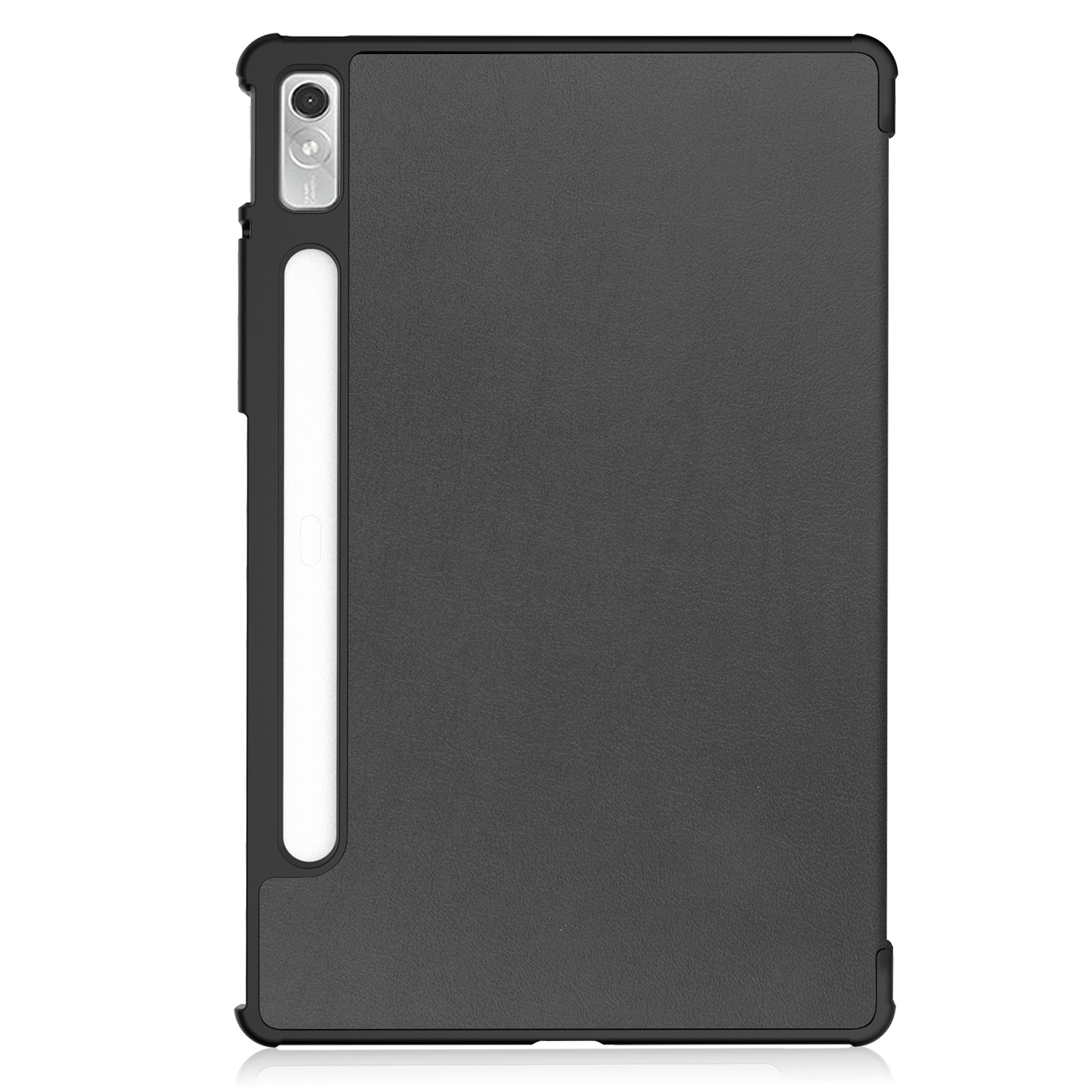 Nomfy Hoes Geschikt voor Lenovo Tab P11 Pro Hoes Tri-fold Tablet Hoesje Case Met Uitsparing Geschikt voor Lenovo Pen Met Screenprotector - Hoesje Geschikt voor Lenovo Tab P11 Pro Hoesje Hardcover Bookcase - Zwart