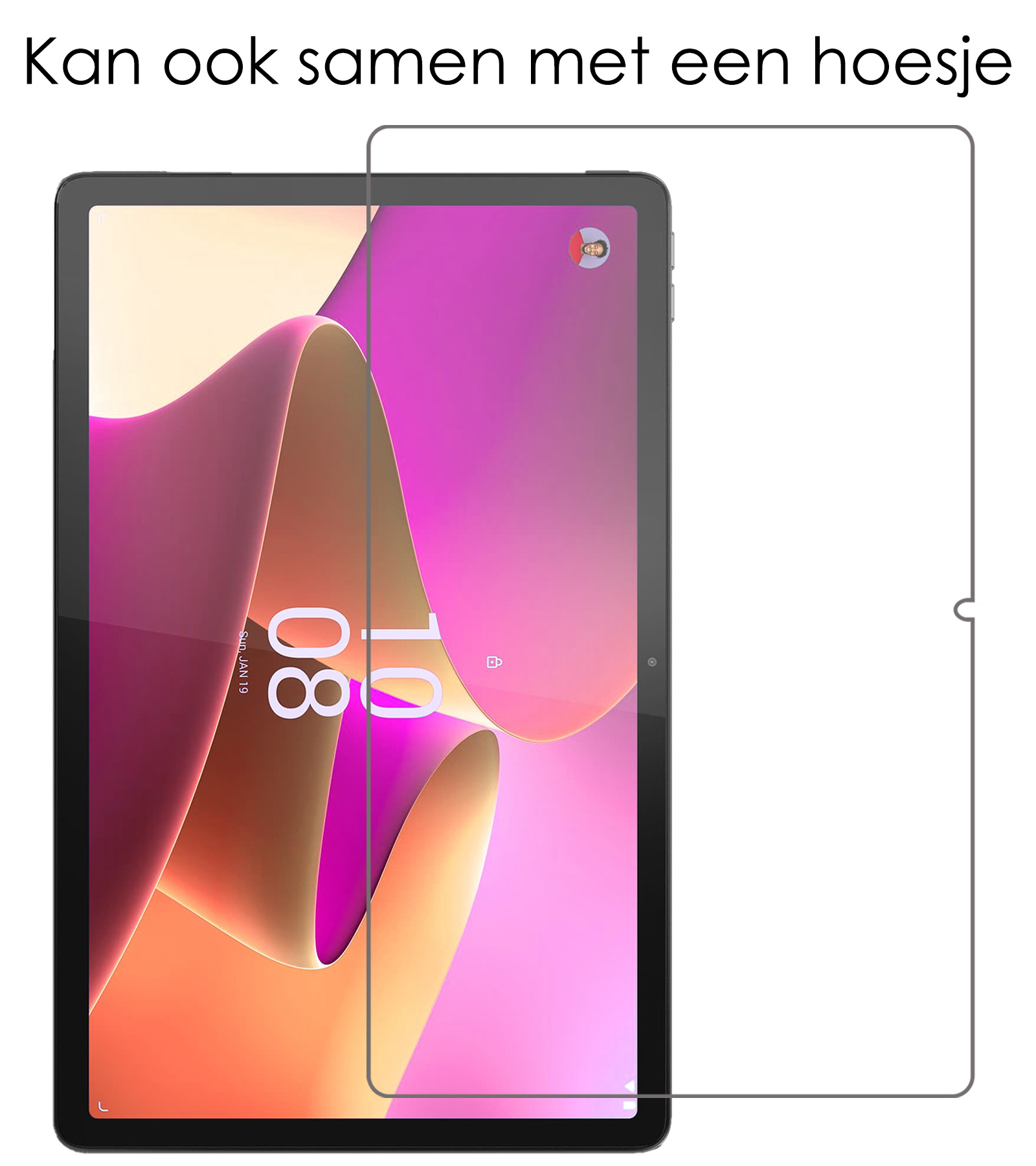 NoXx Hoesje Geschikt voor Lenovo Tab P11 Pro Hoesje Case Hard Cover Hoes Book Case Met Uitsparing Geschikt voor Lenovo Pen Met Screenprotector - Donkerblauw