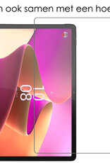 NoXx Hoesje Geschikt voor Lenovo Tab P11 Pro Hoesje Case Hard Cover Hoes Book Case Met Uitsparing Geschikt voor Lenovo Pen Met Screenprotector - Galaxy
