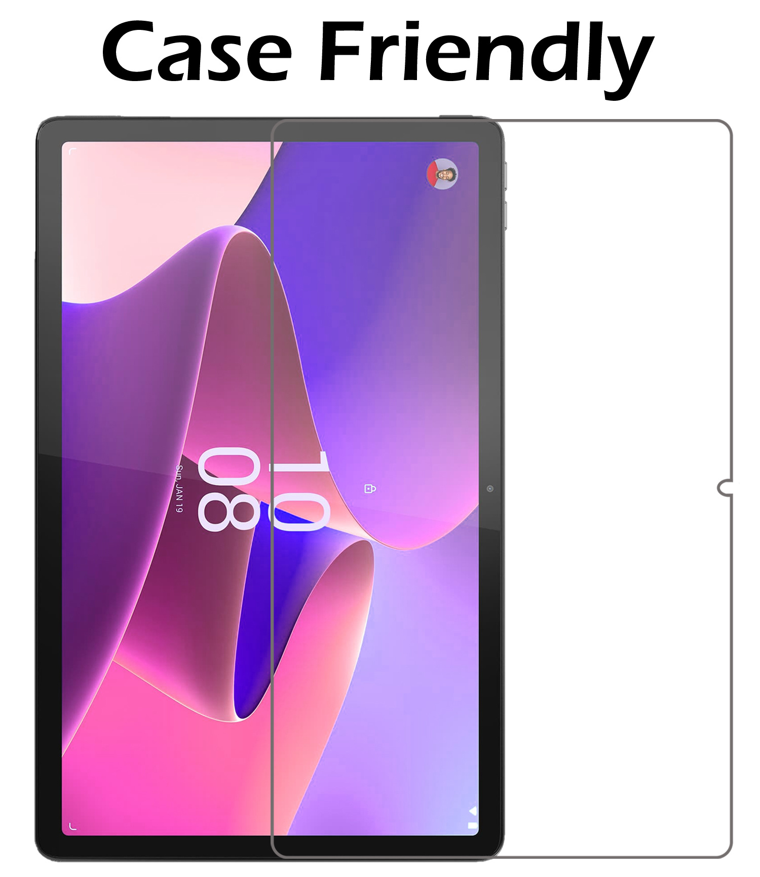 Nomfy Lenovo Tab P11 Pro Hoesje Case Met Uitsparing Voor Lenovo Pen Met Screenprotector - Lenovo Tab P11 Pro Hoes (2e gen) Cover - Don't Touch Me