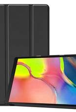 BASEY. Hoesje Geschikt voor Samsung Galaxy Tab A 10.1 2019 Hoes Case Tablet Hoesje Tri-fold - Hoes Geschikt voor Samsung Tab A 10.1 2019 Hoesje Hard Cover Bookcase Hoes - Zwart